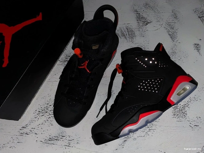 6 384664-060 Retro Jordan OG Air Infrared Black 0726